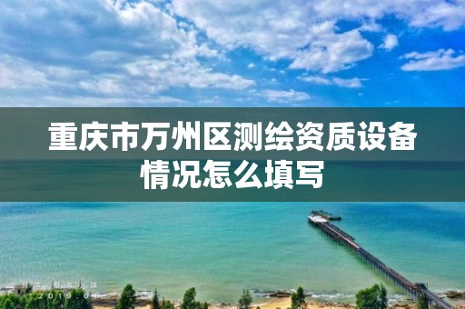 重慶市萬州區測繪資質設備情況怎么填寫