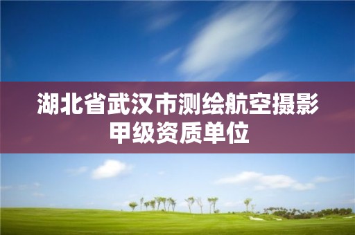 湖北省武漢市測繪航空攝影甲級資質單位