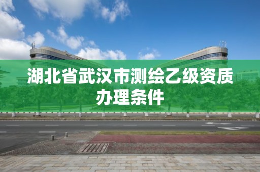 湖北省武漢市測繪乙級資質辦理條件