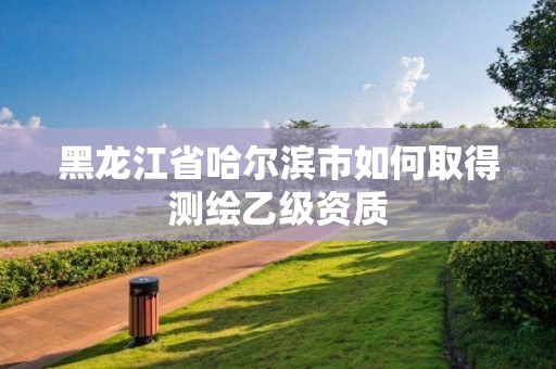 黑龍江省哈爾濱市如何取得測繪乙級資質