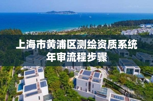 上海市黃浦區測繪資質系統年審流程步驟