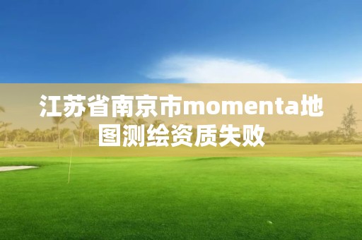 江蘇省南京市momenta地圖測繪資質失敗