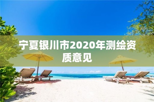 寧夏銀川市2020年測(cè)繪資質(zhì)意見(jiàn)