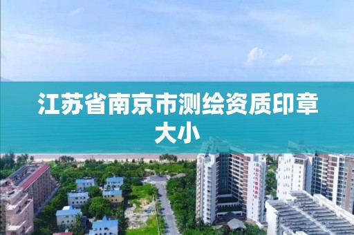 江蘇省南京市測繪資質印章大小