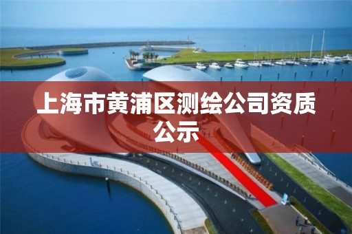 上海市黃浦區測繪公司資質公示