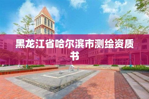 黑龍江省哈爾濱市測繪資質書