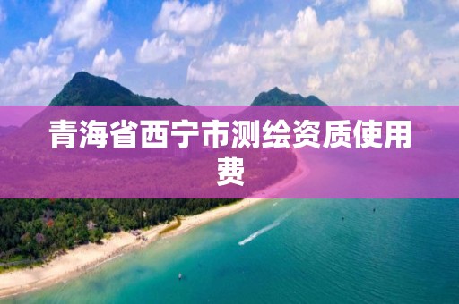 青海省西寧市測繪資質使用費