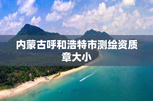 內蒙古呼和浩特市測繪資質章大小