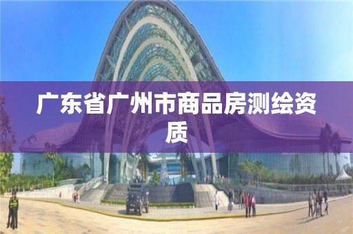 廣東省廣州市商品房測繪資質(zhì)