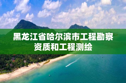 黑龍江省哈爾濱市工程勘察資質(zhì)和工程測繪