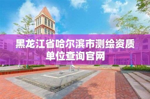 黑龍江省哈爾濱市測繪資質單位查詢官網