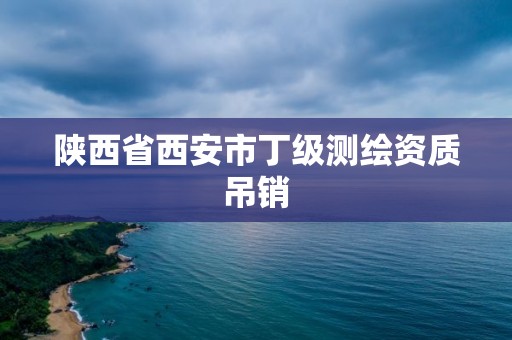 陜西省西安市丁級測繪資質吊銷