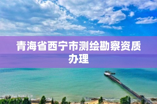 青海省西寧市測繪勘察資質辦理