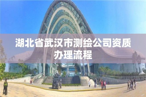 湖北省武漢市測繪公司資質辦理流程