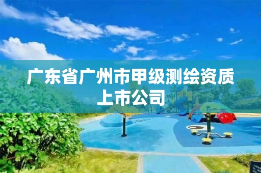 廣東省廣州市甲級測繪資質上市公司