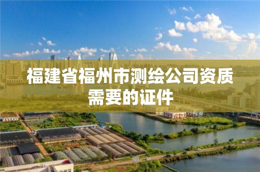 福建省福州市測繪公司資質需要的證件