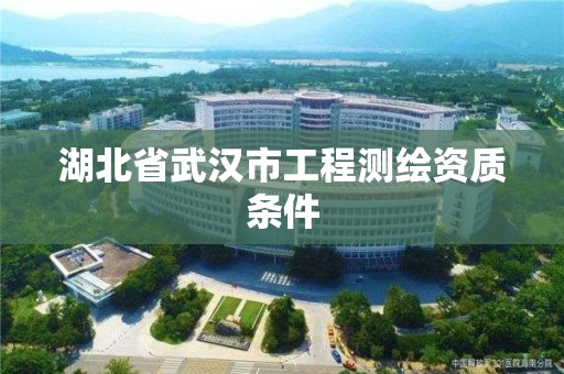 湖北省武漢市工程測繪資質條件