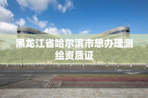 黑龍江省哈爾濱市想辦理測繪資質(zhì)證