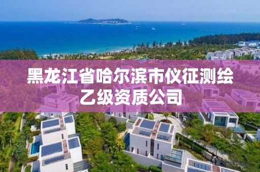 黑龍江省哈爾濱市儀征測(cè)繪乙級(jí)資質(zhì)公司