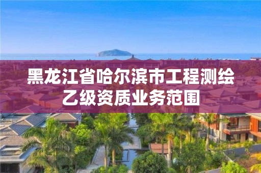 黑龍江省哈爾濱市工程測繪乙級資質業務范圍