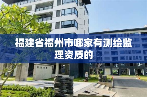 福建省福州市哪家有測繪監理資質的