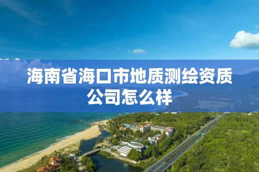 海南省海口市地質測繪資質公司怎么樣