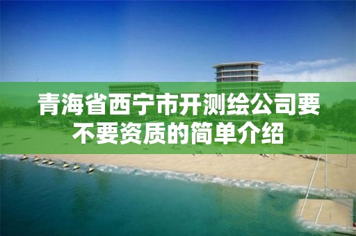 青海省西寧市開測繪公司要不要資質的簡單介紹