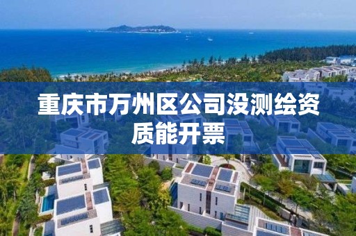 重慶市萬州區公司沒測繪資質能開票