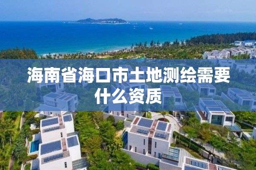 海南省海口市土地測繪需要什么資質