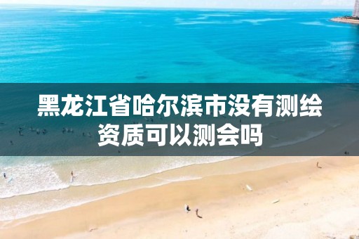 黑龍江省哈爾濱市沒有測繪資質可以測會嗎