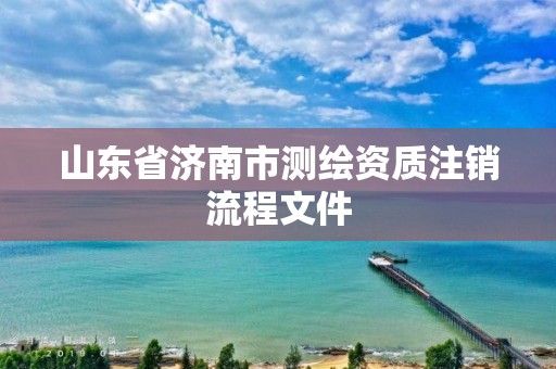 山東省濟南市測繪資質注銷流程文件