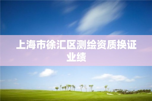 上海市徐匯區(qū)測(cè)繪資質(zhì)換證業(yè)績