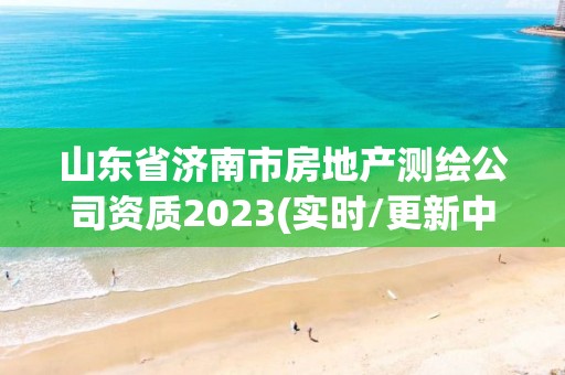 山東省濟南市房地產(chǎn)測繪公司資質(zhì)2023(實時/更新中)