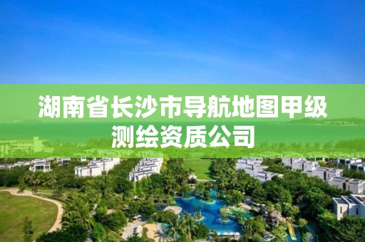 湖南省長沙市導航地圖甲級測繪資質公司