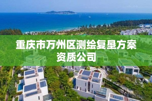 重慶市萬州區測繪復墾方案資質公司