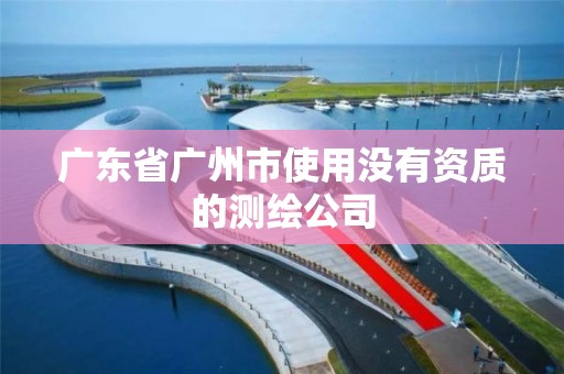 廣東省廣州市使用沒(méi)有資質(zhì)的測(cè)繪公司