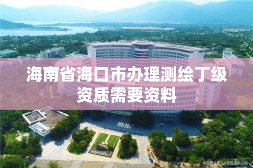 海南省海口市辦理測繪丁級(jí)資質(zhì)需要資料