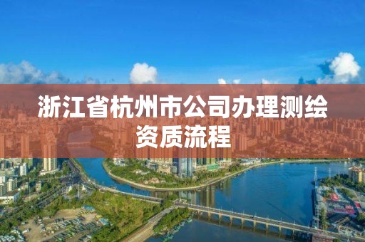 浙江省杭州市公司辦理測繪資質流程