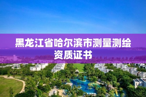 黑龍江省哈爾濱市測量測繪資質證書