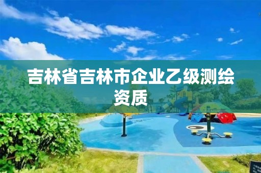 吉林省吉林市企業(yè)乙級(jí)測(cè)繪資質(zhì)