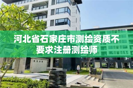 河北省石家莊市測繪資質不要求注冊測繪師