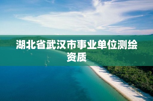 湖北省武漢市事業(yè)單位測(cè)繪資質(zhì)