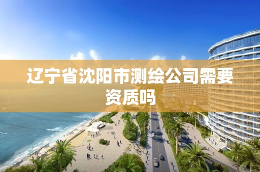 遼寧省沈陽市測繪公司需要資質嗎