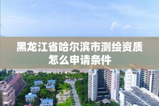 黑龍江省哈爾濱市測繪資質怎么申請條件