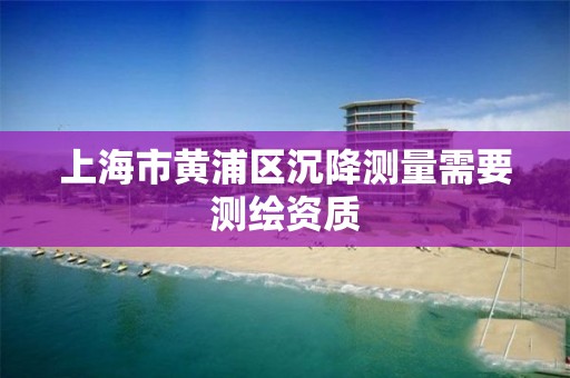 上海市黃浦區沉降測量需要測繪資質