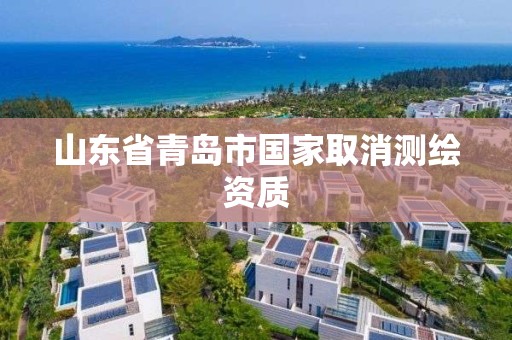 山東省青島市國家取消測繪資質