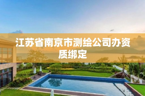 江蘇省南京市測繪公司辦資質(zhì)綁定