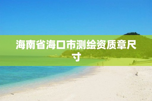 海南省海口市測繪資質章尺寸