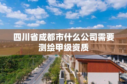 四川省成都市什么公司需要測繪甲級資質(zhì)