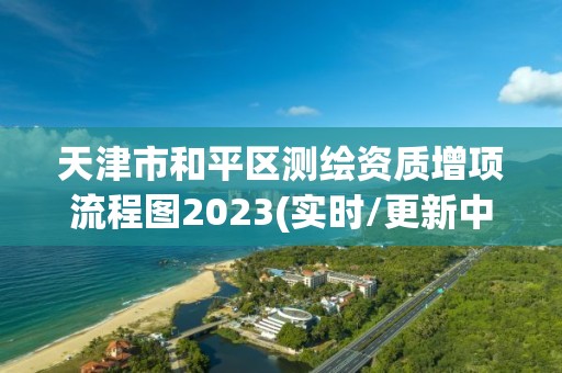 天津市和平區測繪資質增項流程圖2023(實時/更新中)